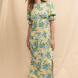Nobody’s Child Floral Midi Dress